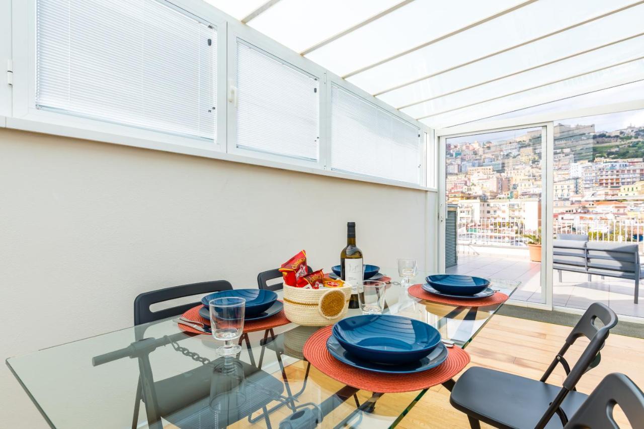 那不勒斯Seaview Terrace 360°& Elegant Loft公寓 外观 照片