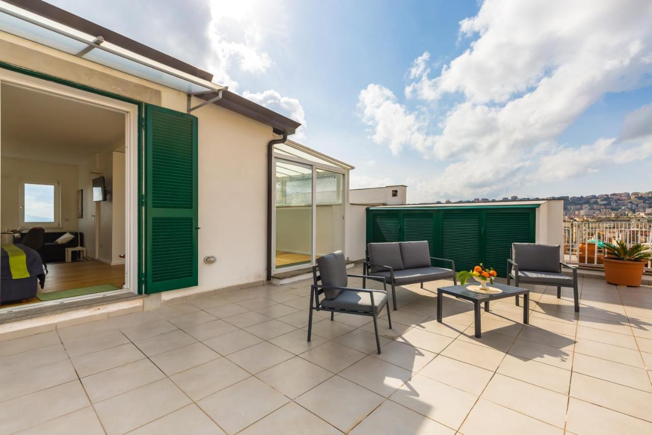 那不勒斯Seaview Terrace 360°& Elegant Loft公寓 外观 照片